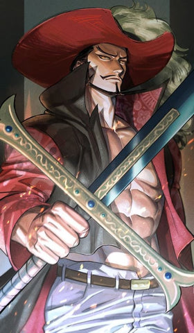 Dracule Mihawk is known for his mastery of the sword