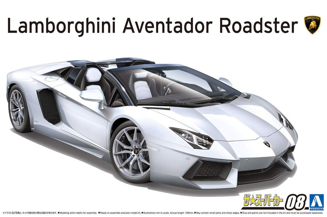 AOSHIMA The Super Car 1/24 Lamborghini Aventador Lp700-4 Roadster 2012