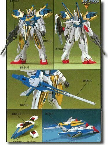 Bandai V2 Assault Gundam Hg 1 100 Plastic Model Kit