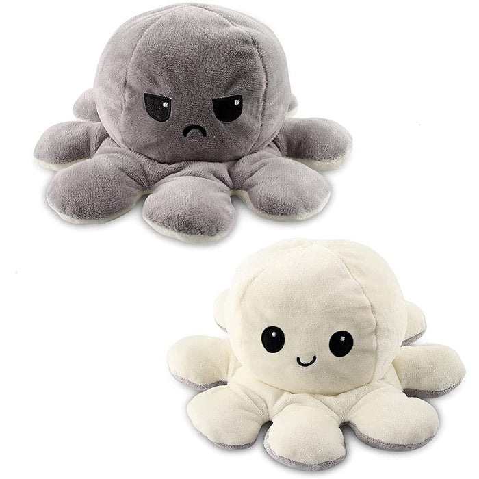 reversible octopus white and grey