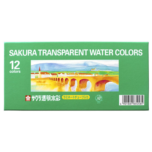 Sakura Crepas Paint Acrylic Gouache Set of 2 - Japan - 3 Primary Colors + White Agw5W2