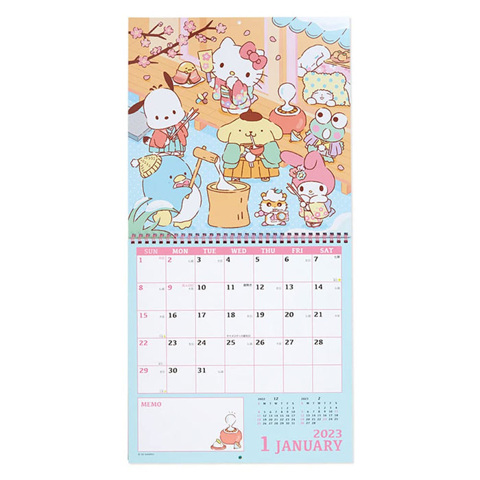 SANRIO Wall Calendar L 2023 SANRIO Characters