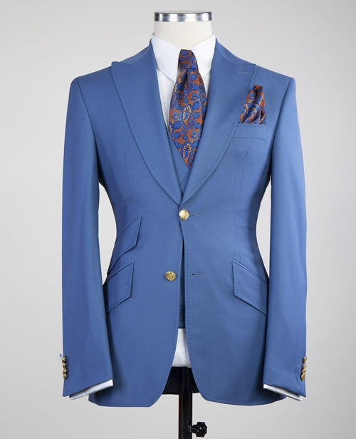 3-piece suit, double-breasted jacket and shoes for men – stevepalmerstore