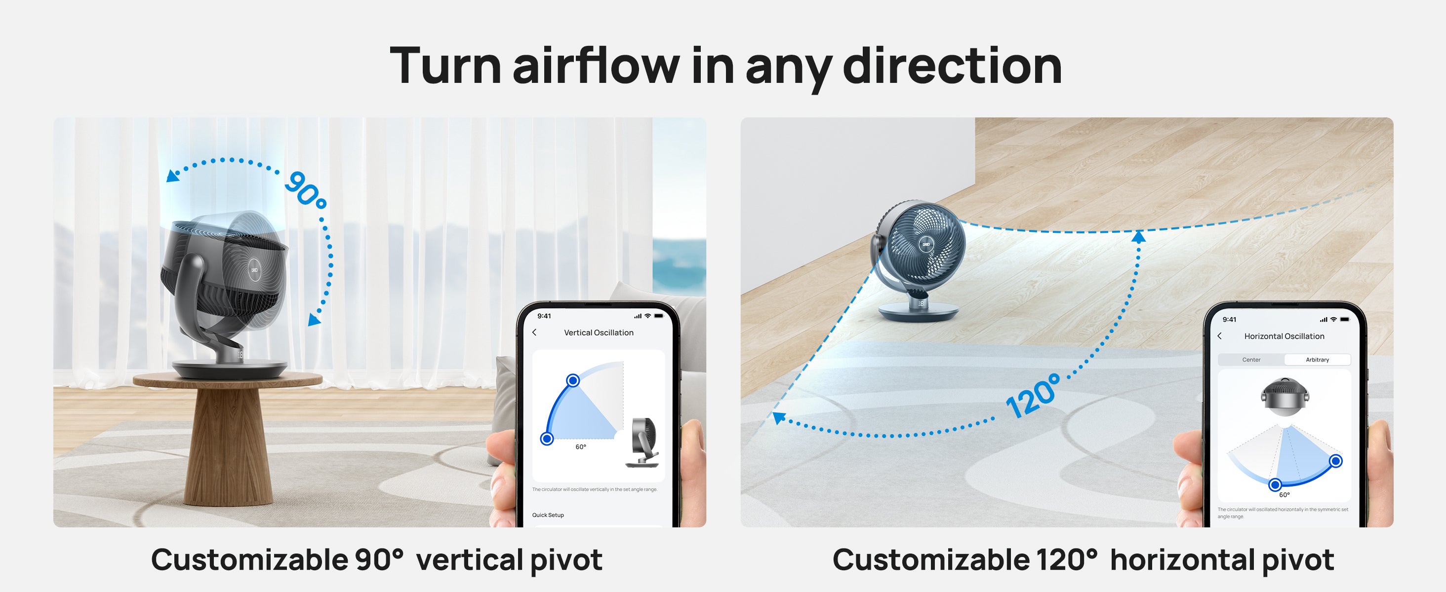 Turn airflow in any direction