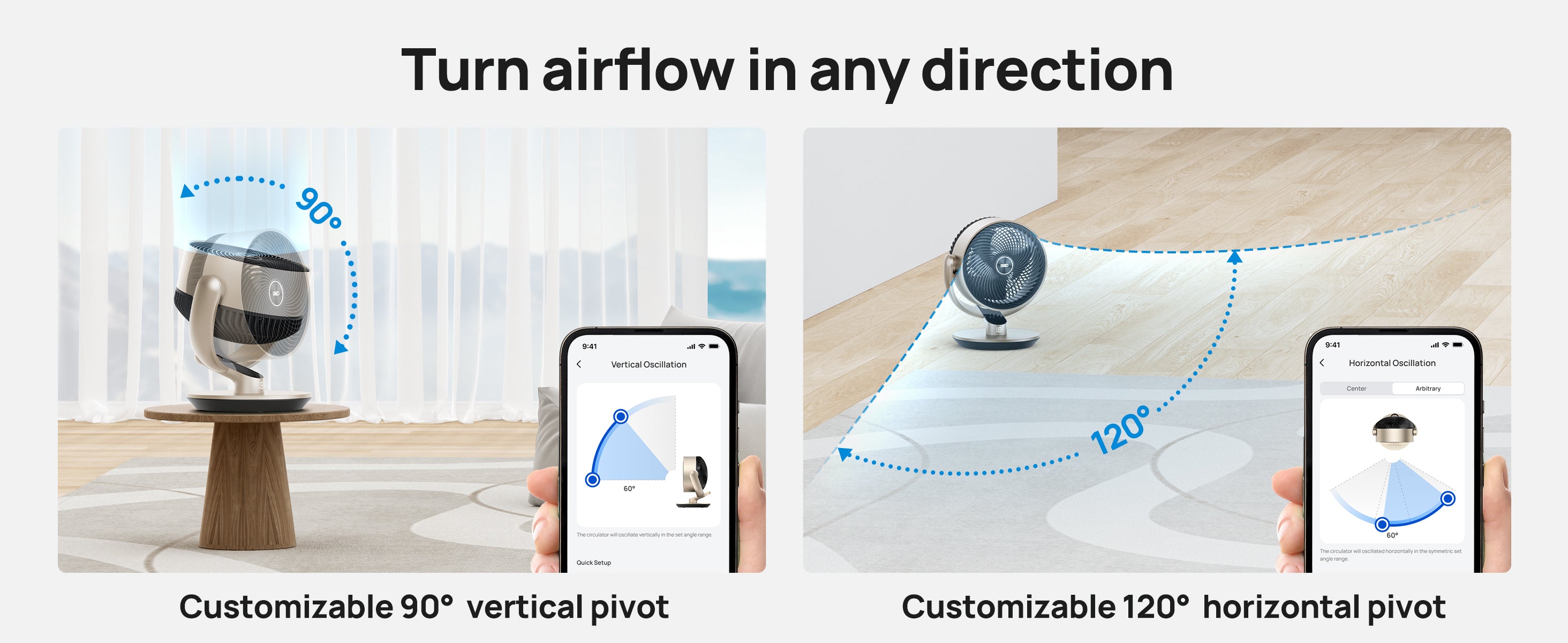 Turn airflow in any direction