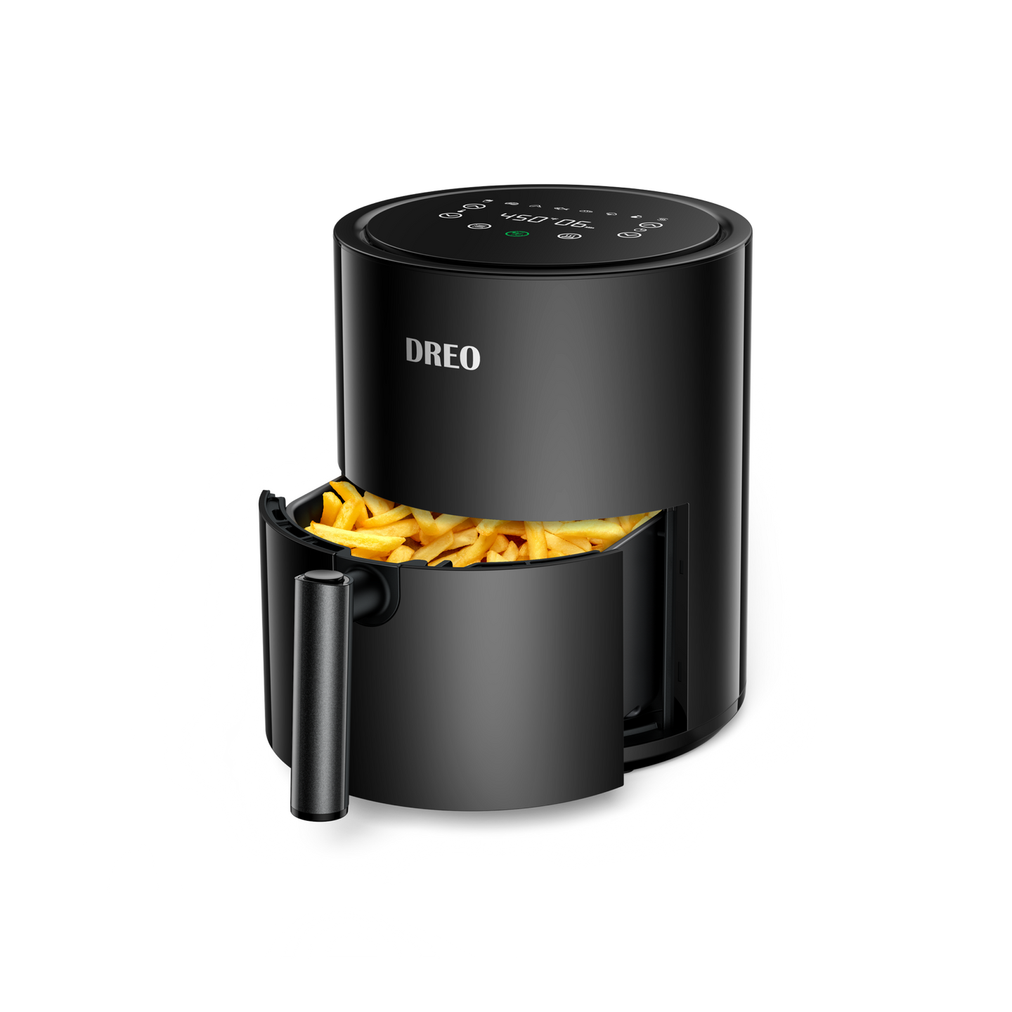 The 4-Quart Air Fryer by Dreo prepares crispy foods with less oil