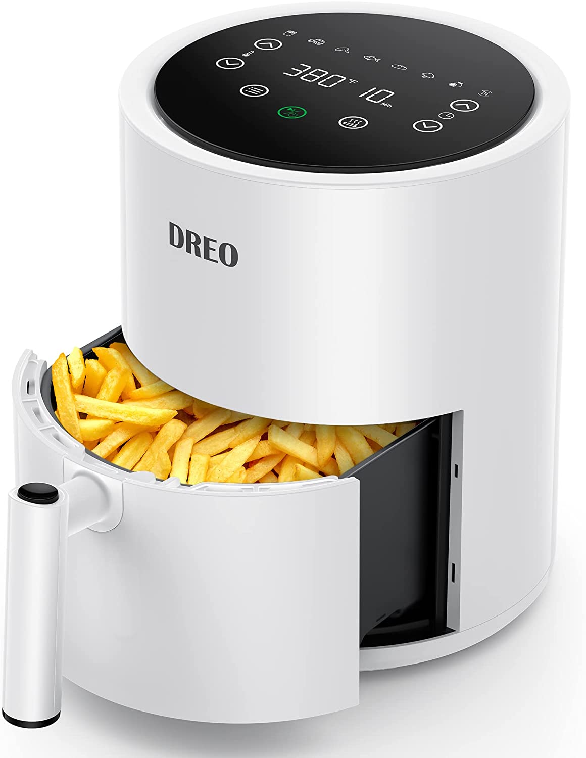 Dreo Air Fryer - 100℉ to 450℉, 4 Quart Hot Oven Cooker with 50 Recipes