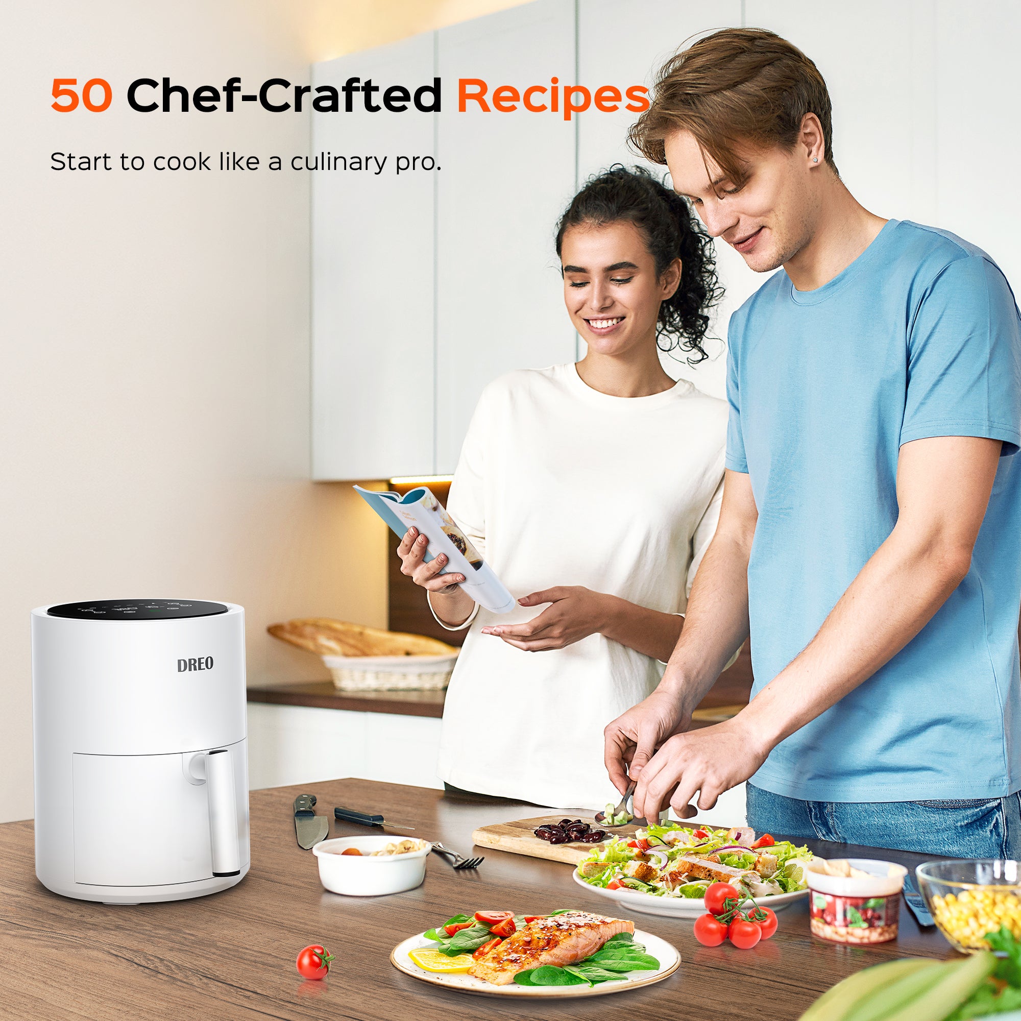 Dreo Pro Max Digital Air Fryer Oven Cookbook: 1000 Days Quick