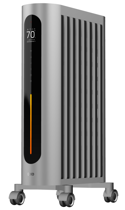 Radiator Heater，Electric Space Oil Filled with Digital Thermostat，5 Modes, 1500W，24H Timer，Overheat & Tip-Over Protection with Remote Control for Indoor，Quiet，DR-HSH012 - Dreo