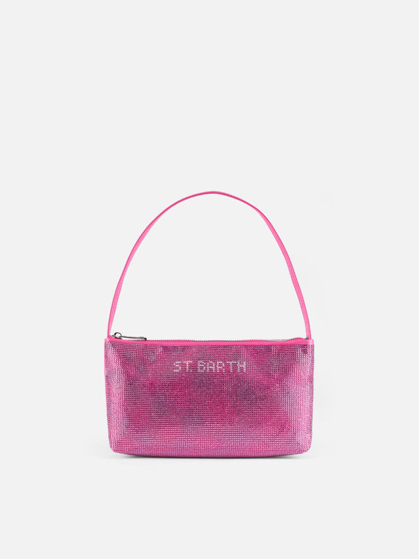 Stunning Zara Pink Rhinestone Heart Bag