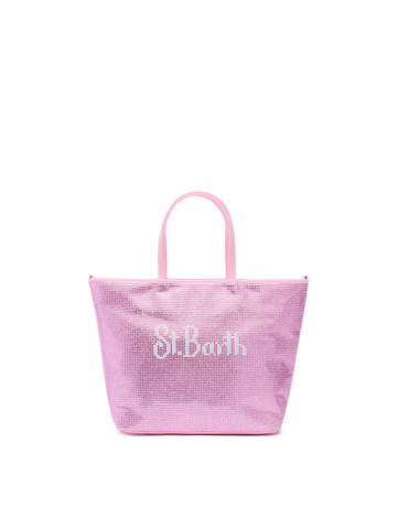 Strass Mini Bag with pink rhinestones - MC2 Saint Barth