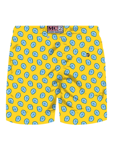 Lighting swim shorts with paisley tie print - MC2 Saint Barth
