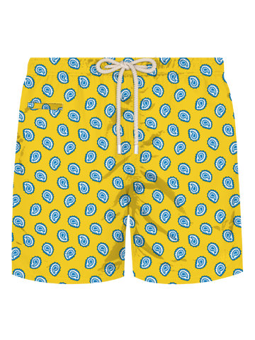 Lighting swim shorts with paisley tie print - MC2 Saint Barth
