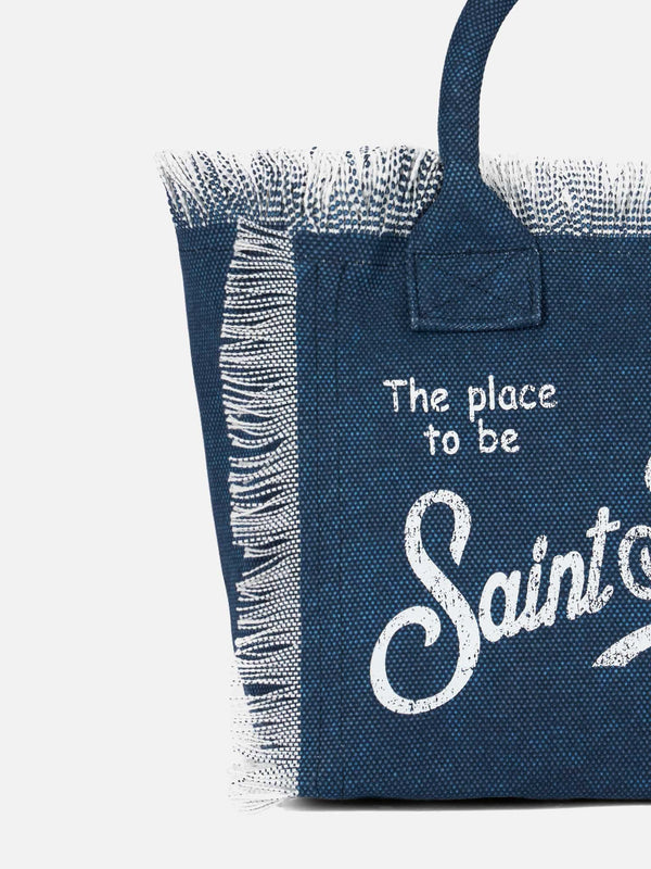 MC2 SAINT BARTH: tote bag in canvas with logo - White | Mc2 Saint Barth bag  COL00011160 online at