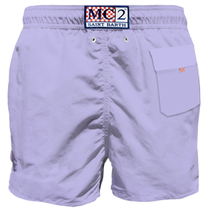 Lilac man swim shorts with pocket