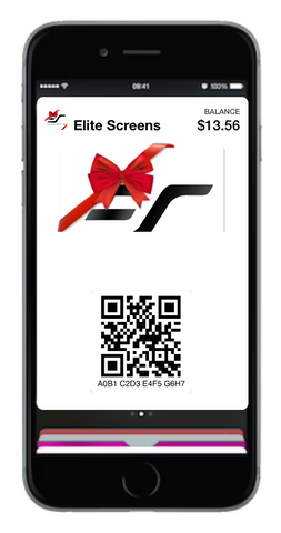 Elite screens Gift card Wallet app