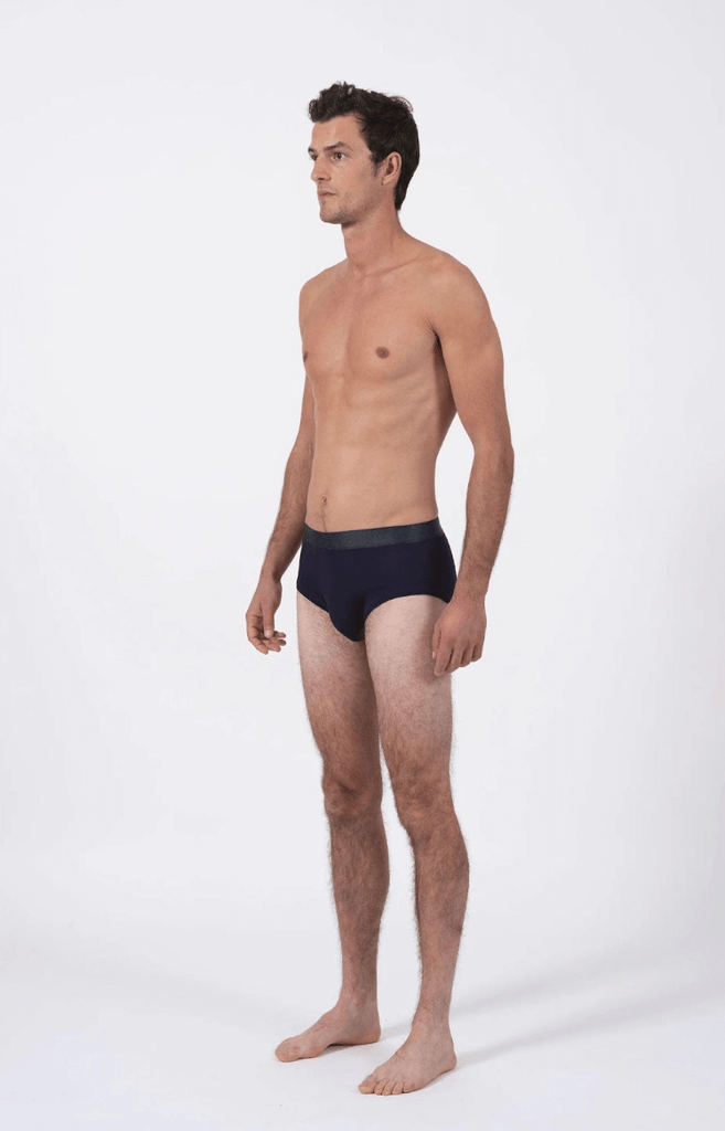 briefs worn by a man