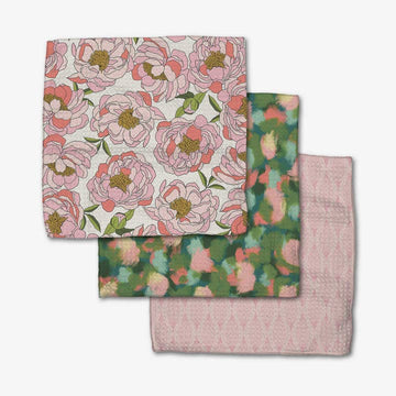 Geometry "Peony Paradise"  Dishcloth Set