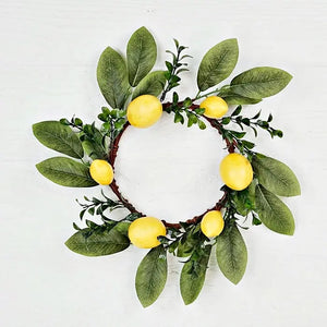 Avalon Lemon and Boxwood Wreath - RE KC