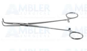 Kantrowitz Thoracic Forceps, 7 3/4" Full Curved, Serrated, Each