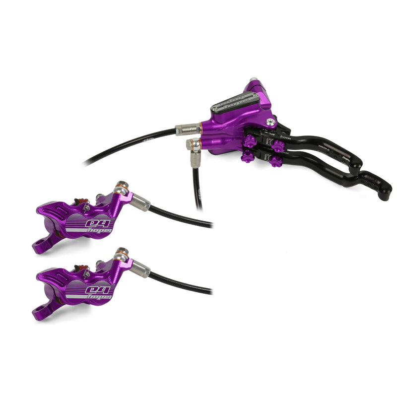 biketart Hope Tech 3 E4 Duo lever - Purple RH | biketart Rewards + Free Delivery Over £50 | 0% Finance Available on all Bikes