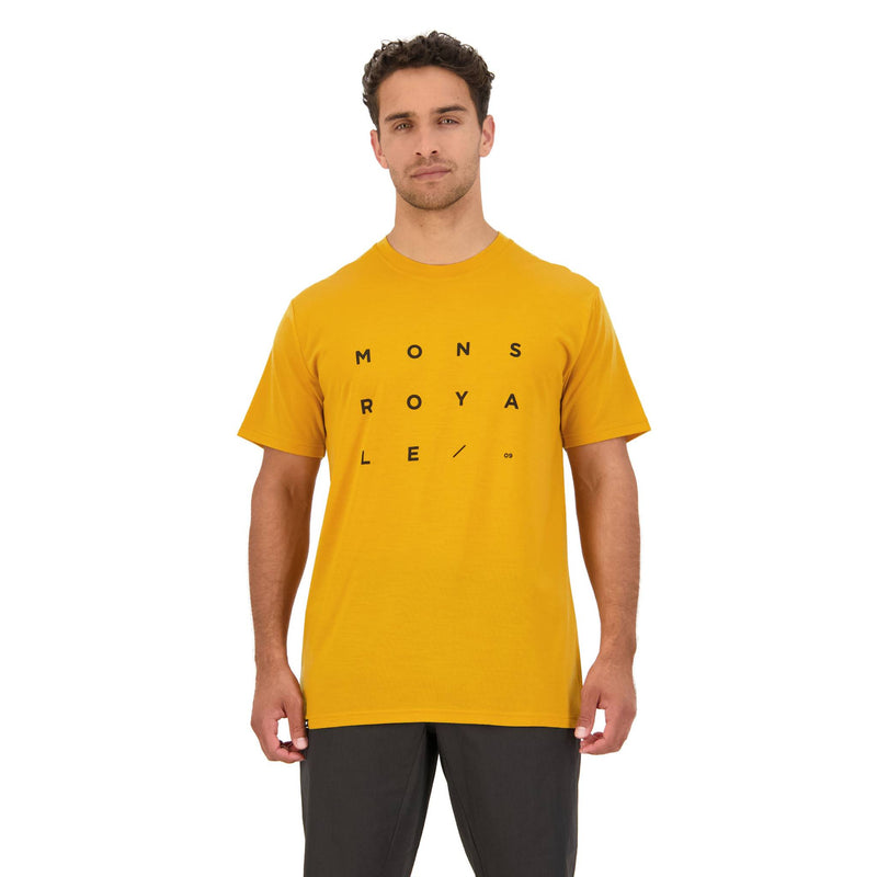 biketart Mons Royale Icon T-Shirt - Gold Grid 09 | biketart Rewards + Free Delivery Over £50 | 0% Finance Available on all Bikes