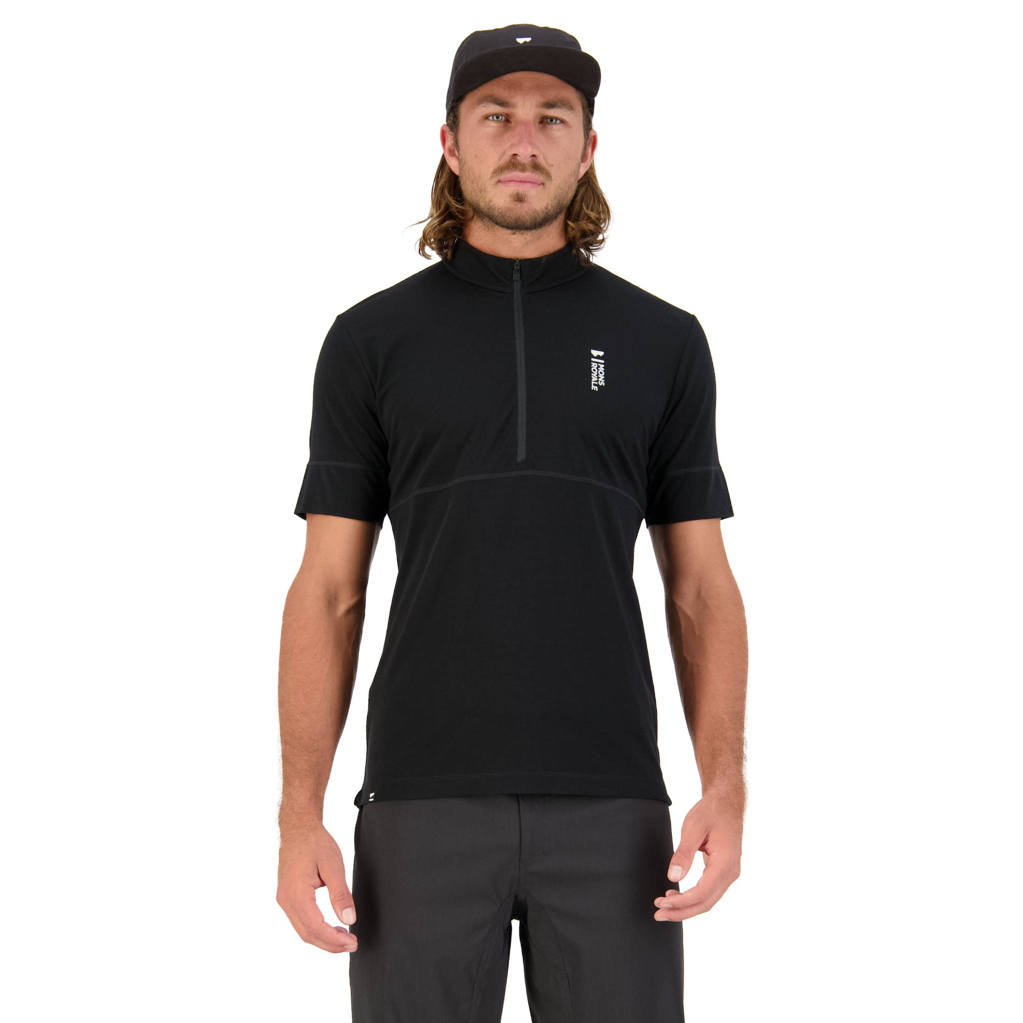 biketart Mons Royale Cadence Half Zip T - Black