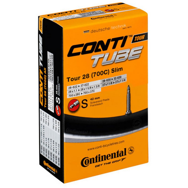 biketart Continental Tour Inner Tube 700x28c Presta | biketart Rewards + Free Delivery Over £50 | 0% Finance Available on all Bikes