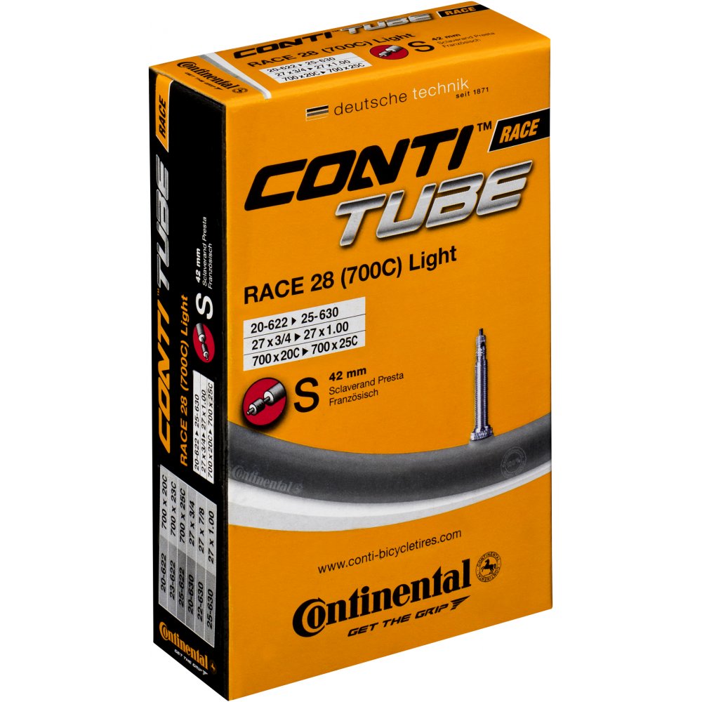 biketart Continental R28 Light Inner Tube 700c Presta Long Valve