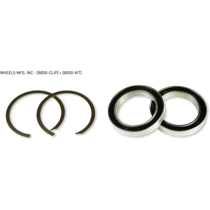 biketart Wheels Manufacturing BB30 service kit with 2 clips and 2 x 6806 angular contact bearings | biketart Rewards + Free Delivery Over £50 | 0% Finance Available on all Bikes