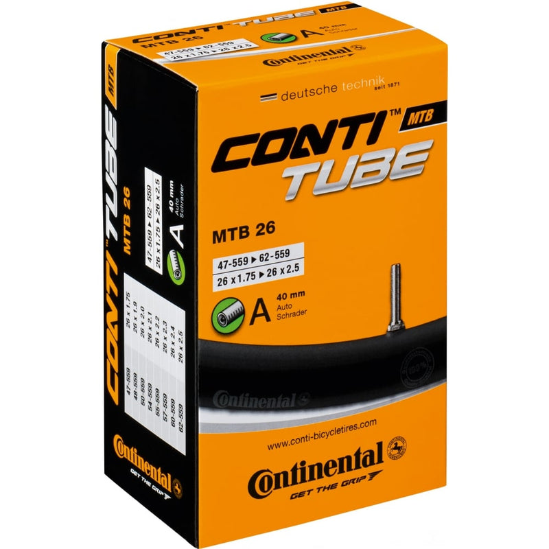 biketart Continental Freeride Inner Tube 26x2.3-2.7 Schraeder | biketart Rewards + Free Delivery Over £50 | 0% Finance Available on all Bikes