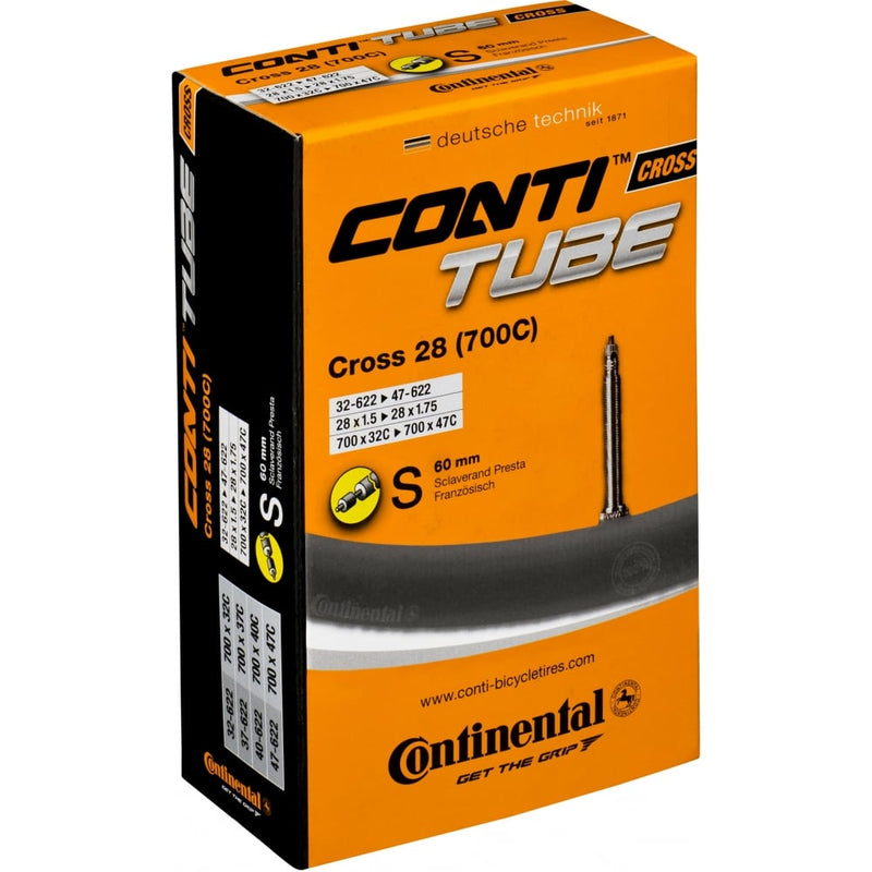 biketart Continental Cross Inner Tube 700x32-42x Presta | biketart Rewards + Free Delivery Over £50 | 0% Finance Available on all Bikes