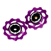 biketart Hope 11 Tooth Jockey Wheels - Purple | biketart Rewards + Free Delivery Over £50 | 0% Finance Available on all Bikes