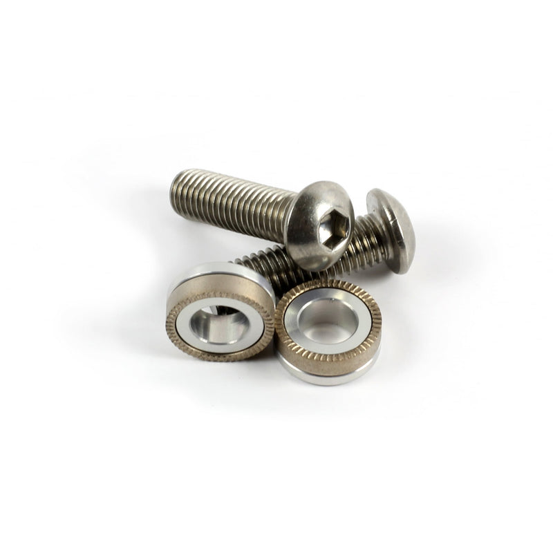 biketart Hope M10 Stainless Steel Bolts/Washers (Pair) - Domed | biketart Rewards + Free Delivery Over £50 | 0% Finance Available on all Bikes