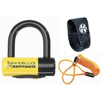 biketart Kryptonite New York Liberty Disc Lock - with Reminder Cable - Yellow | biketart Rewards + Free Delivery Over £50 | 0% Finance Available on all Bikes