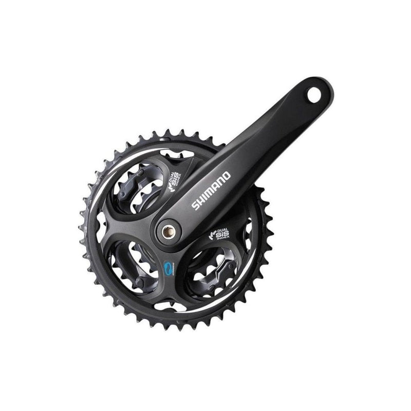 biketart Shimano FC-M311 Altus square taper chainset, 8-speed, 48 / 38 / 28T, black, 175 mm | biketart Rewards + Free Delivery Over £50 | 0% Finance Available on all Bikes