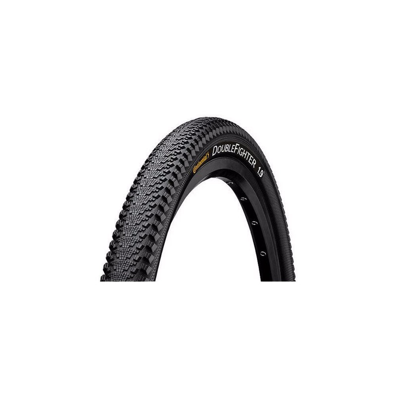 biketart Continental Double Fighter III 700 x 35C Black Tyre | biketart Rewards + Free Delivery Over £50 | 0% Finance Available on all Bikes