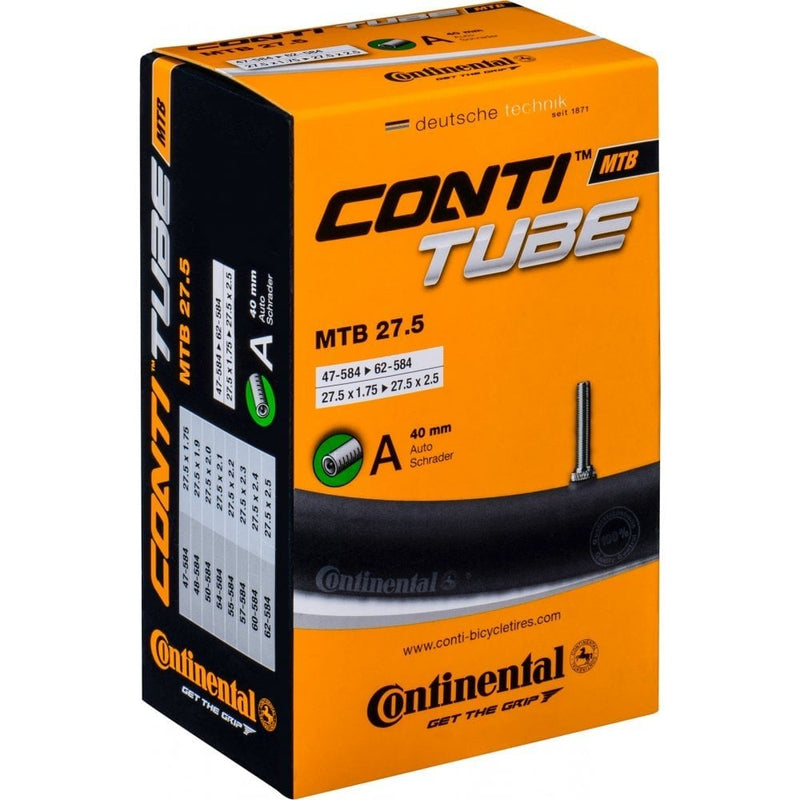 biketart Continental MTB 27.5 x 1.75 - 2.4 Inch Schrader Valve Inner Tube | biketart Rewards + Free Delivery Over £50 | 0% Finance Available on all Bikes