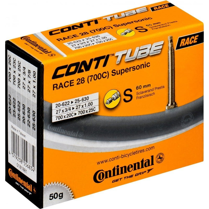 biketart Continental R28 Supersonic Inner Tube 700x20-25c Presta 60mm Valve | biketart Rewards + Free Delivery Over £50 | 0% Finance Available on all Bikes