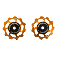 biketart Hope 11 Tooth Jockey Wheels - Pair - Orange | biketart Rewards + Free Delivery Over £50 | 0% Finance Available on all Bikes