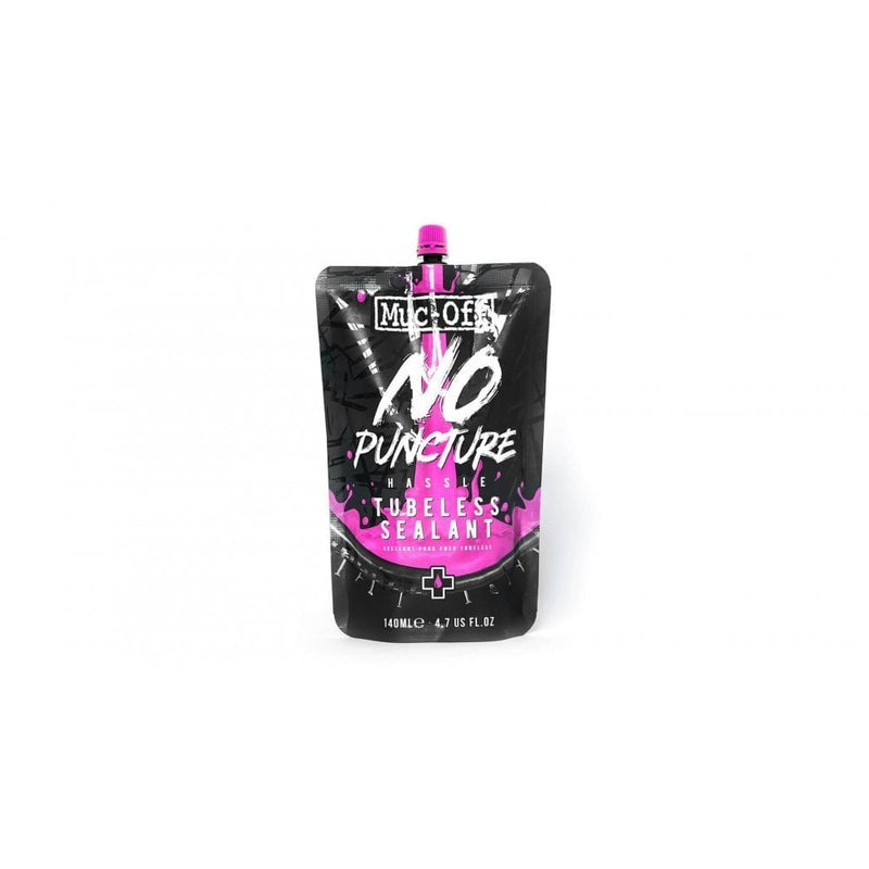 biketart Muc-Off No Puncture Hassle Tyre Sealant 140ml Pouch | biketart Rewards + Free Delivery Over £50 | 0% Finance Available on all Bikes