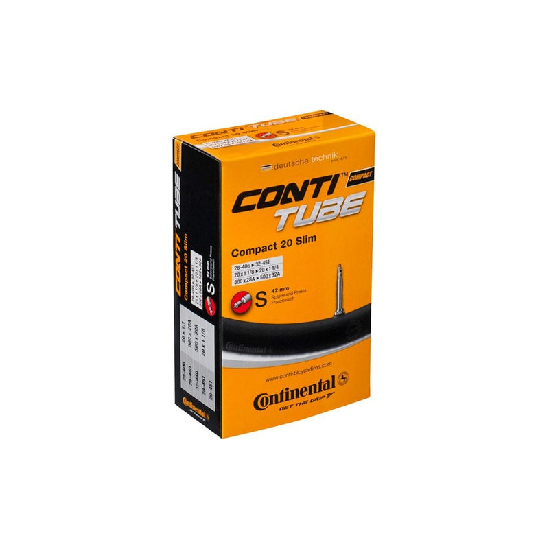 biketart Continental Compact Inner Tube 20" Wide Schraeder | biketart Rewards + Free Delivery Over £50 | 0% Finance Available on all Bikes