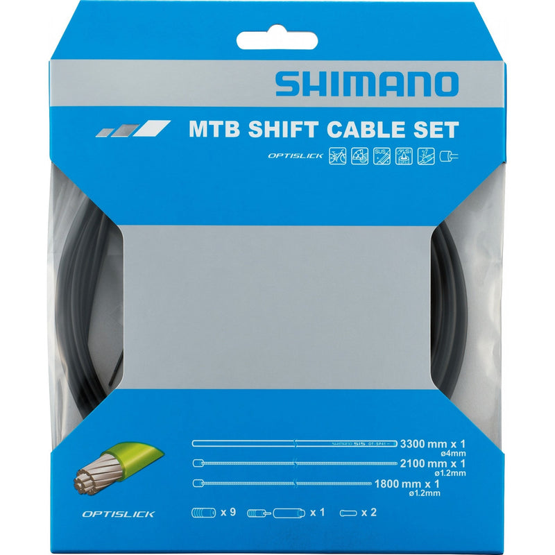 biketart Shimano Spares XT M8000 MTB Gear Cable Set Optislick | biketart Rewards + Free Delivery Over £50 | 0% Finance Available on all Bikes