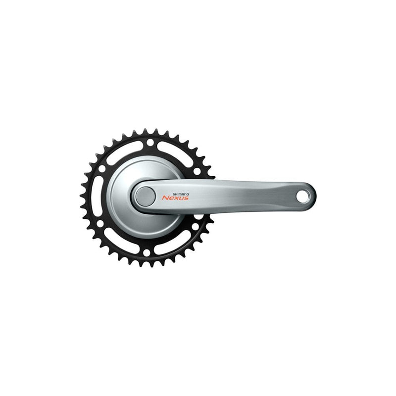 biketart Shimano FC-C6000 Nexus single chainwheel, 170 mm, 38T, silver | biketart Rewards + Free Delivery Over £50 | 0% Finance Available on all Bikes