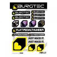 biketart Burgtec Sticker Sheet | biketart Rewards + Free Delivery Over £50 | 0% Finance Available on all Bikes