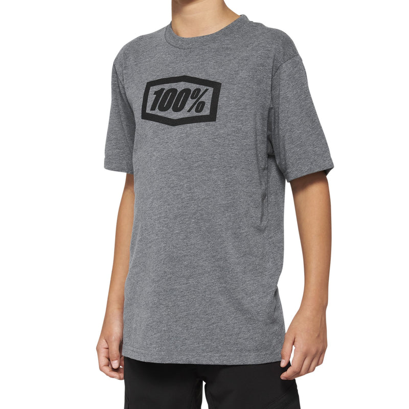 biketart 100% Icon Youth Short Sleeve Tee | biketart Rewards + Free Delivery Over £50 | 0% Finance Available on all Bikes