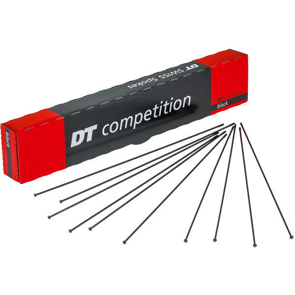 biketart DT Swiss Competition Straight Pull Spokes 14/15g 2/1.8mm Box of 100 | biketart Rewards + Free Delivery Over £50 | 0% Finance Available on all Bikes