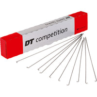 biketart DT Swiss Competition Silver Spokes 14/15g 2/1.8mm Box of 100 | biketart Rewards + Free Delivery Over £50 | 0% Finance Available on all Bikes