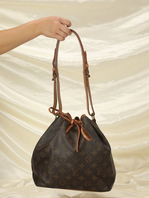 Vintage Louis Vuitton Large Noe Bucket Drawstring Bag - Encore Clothing  Agency