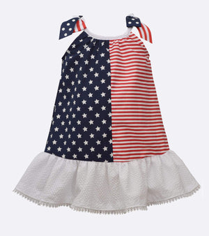 red white blue girls dress